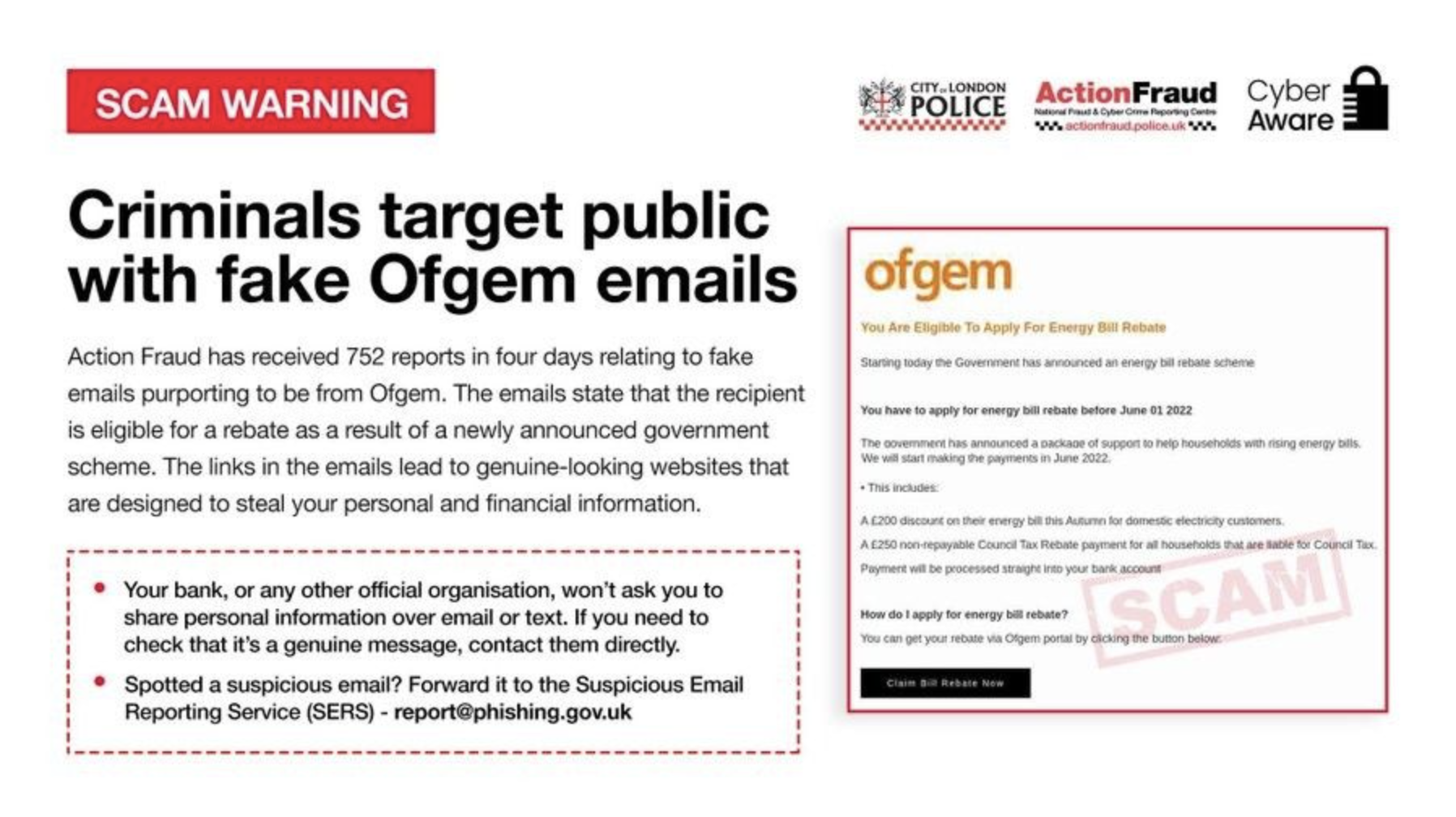 criminals target public with fake ofgem emails